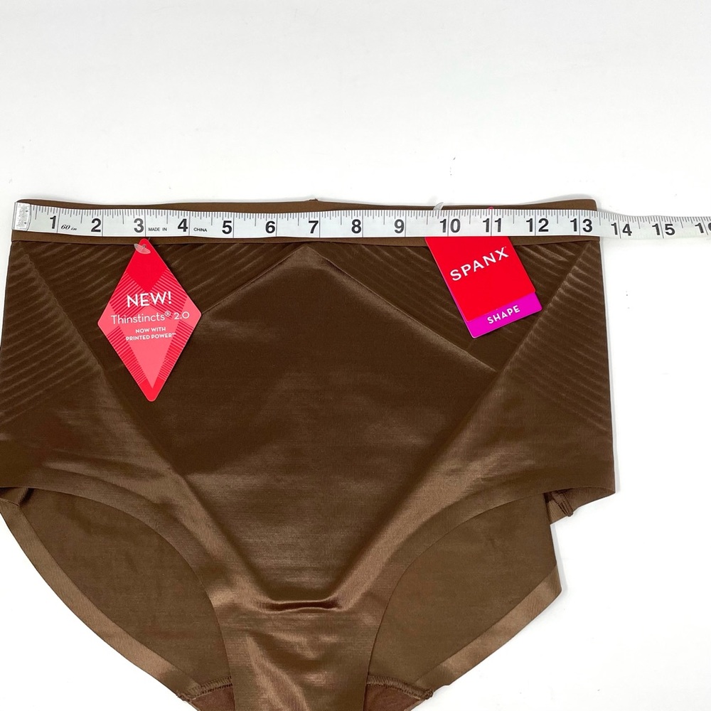 SPANX Thinstincts 2.0 High-Waist Shapewear Brief Panties Chestnut Brown size M - Picture 10 of 12